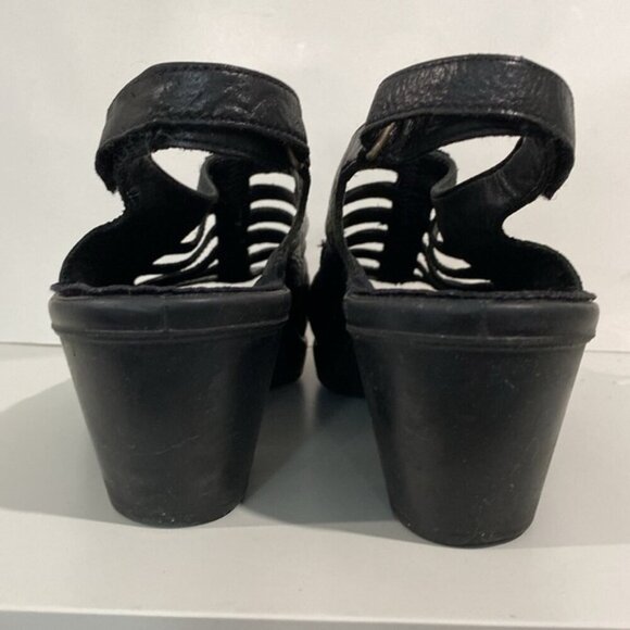 ROMIKA Mokassetta Black Clog Sandal Size 40 - Picture 4 of 11